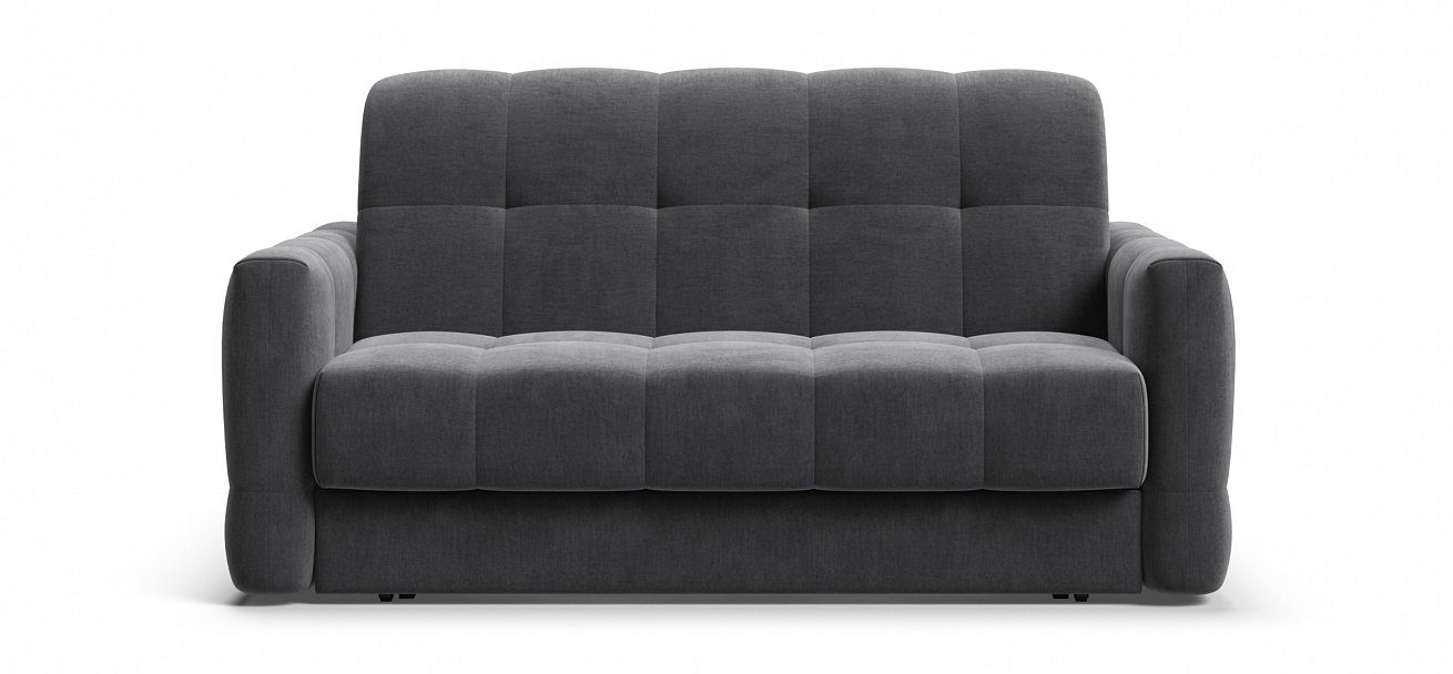 Диван Босс Слип 140 велюр Монолит серый