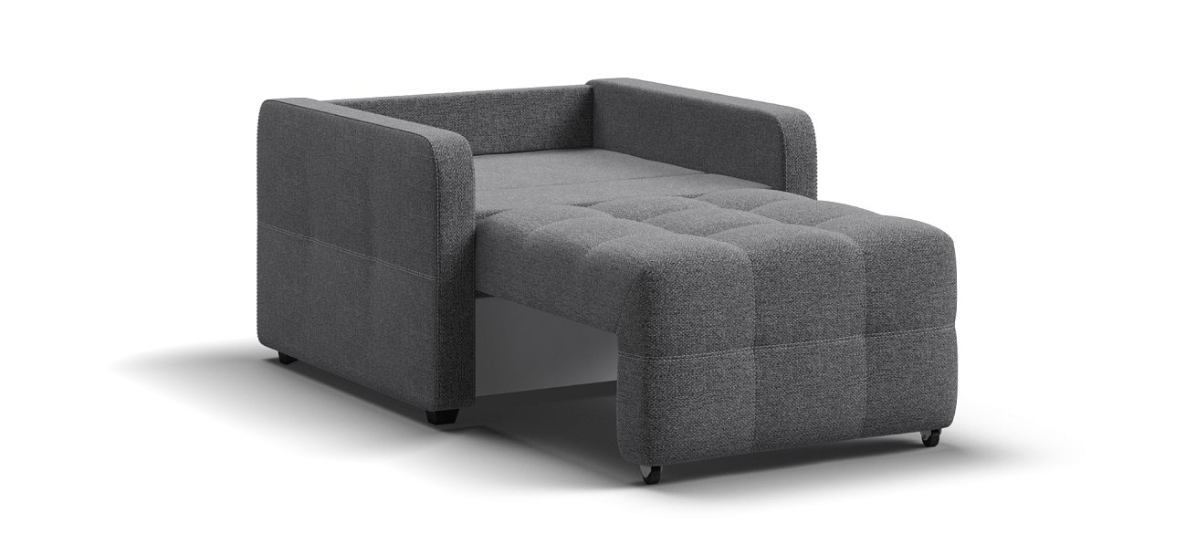 Кресло-кровать Денди Слим Рогожка Мальмо серый