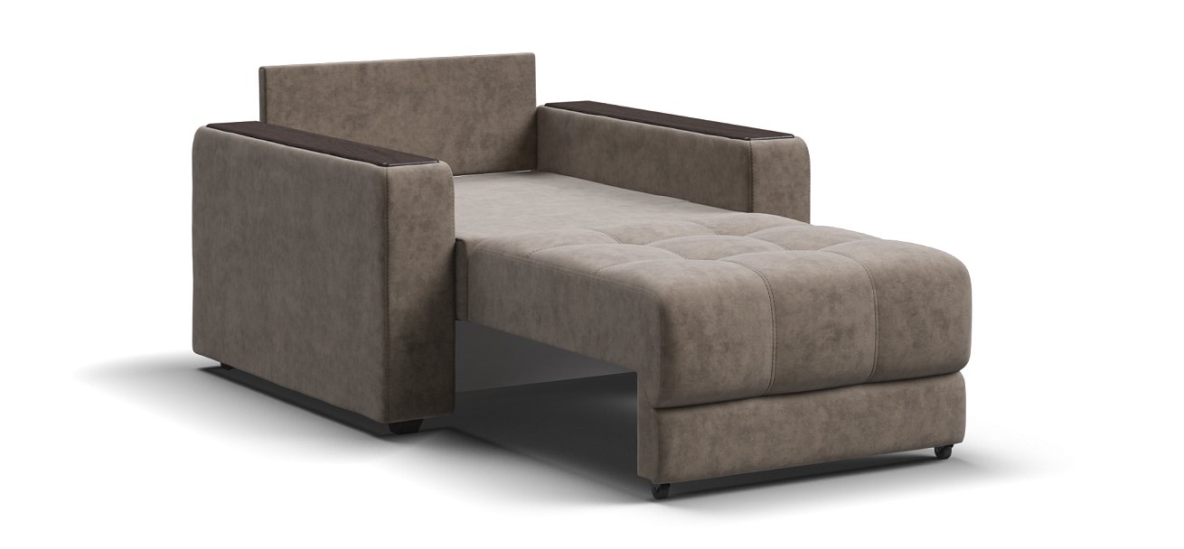 Босс кресло-кровать велюр Роял тауп