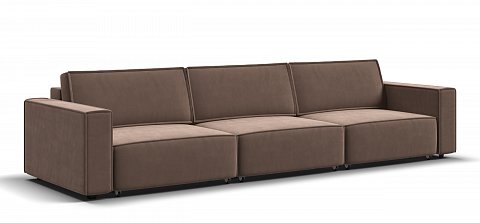 Диван Босс Софт Модуль Макс велюр Монолит мокко