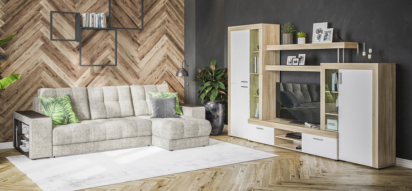 Стенка Монтана Сонома, Белый снег