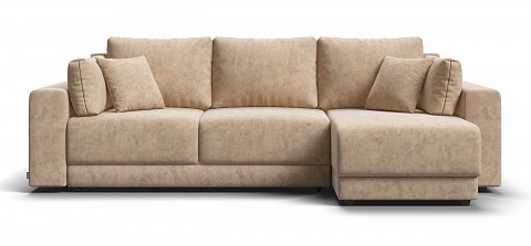 Угловой диван Босс Прайм ХЛ велюр Роял шампань 1