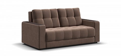 Диван Босс двухместный велюр Монолит мокко