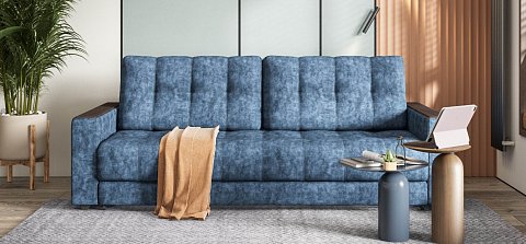 Диван Босс велюр Роял синий 2