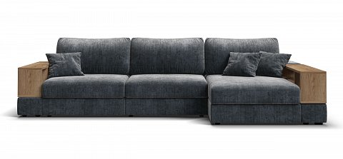 Угловой диван-кровать Босс Модуль ХЛ Шенилл Глосс карбон 2