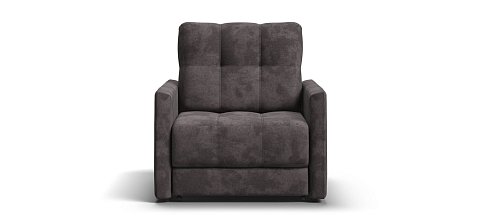 Босс Лофт кресло-кровать велюр Алькантара серый 1