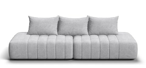 Диван прямой Босс Твин Шенилл Клауд серый 1