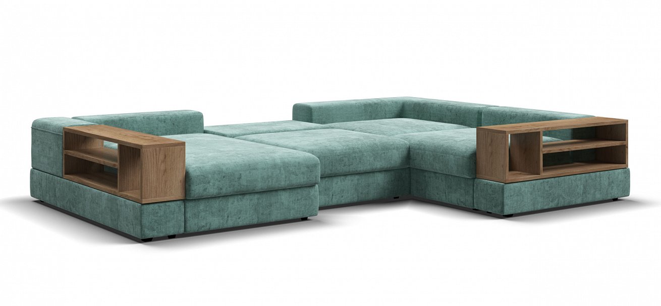 П-образный диван-кровать Босс Модуль Шенилл Глосс минт