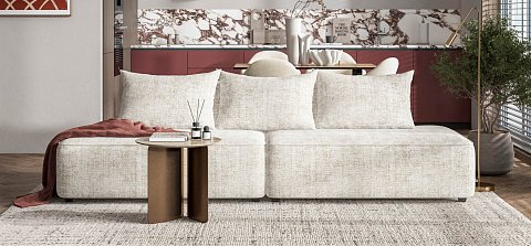 Диван Кинг Твин Шенилл Смарт кварц 2