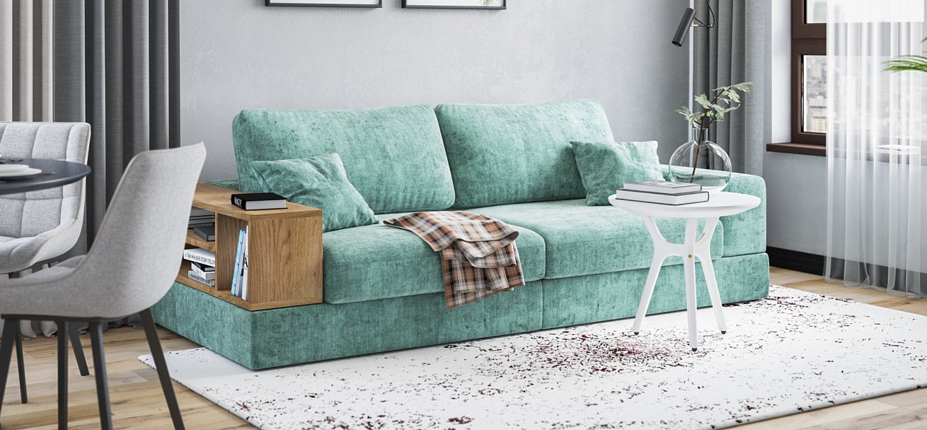 Диван-кровать Босс Модуль Шенилл Глосс минт