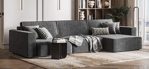 Босс Софт Модуль подлокотник 2 шт. велюр Монолит серый 2