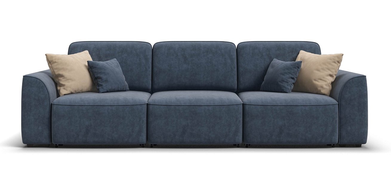 Диван Кинг Модуль Макс велюр Роял синий