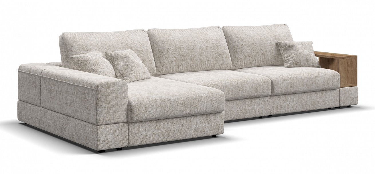 Угловой диван-кровать Босс Модуль ХЛ Шенилл Смарт кварц