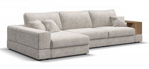 Угловой диван-кровать Босс Модуль ХЛ Шенилл Смарт кварц