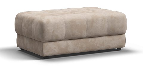 Босс пуф велюр Алькантара пепел 1