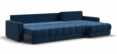 Угловой диван Босс Макс велюр Монолит синий 3