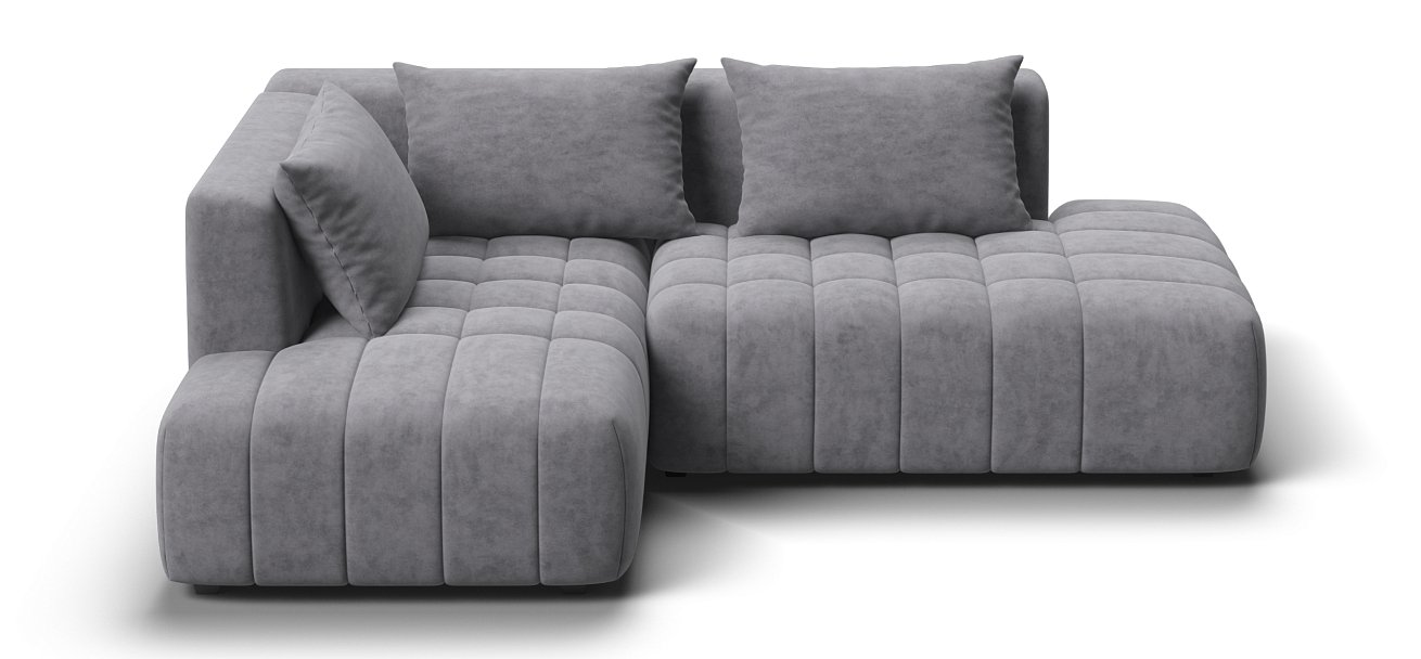 Угловой диван левый Босс Твин велюр Роял агат