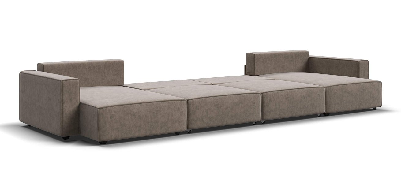 П-образный диван Босс Софт Модуль велюр Роял тауп