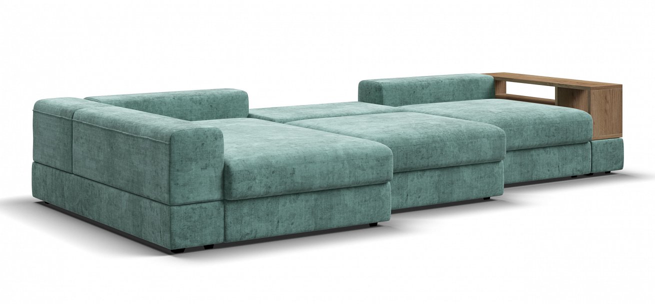 Угловой диван-кровать Босс Модуль ХЛ Шенилл Глосс минт