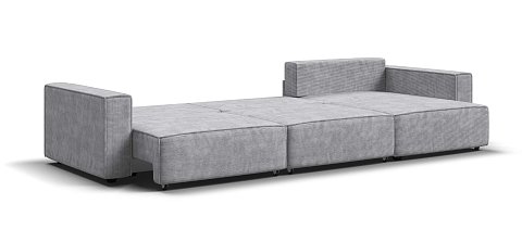 Угловой диван Босс Софт Модуль Макс Вельвет Корд серый 3