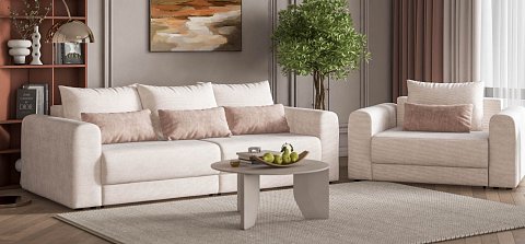 Модульный диван Ричмонд Модуль Вельвет Корд бежевый 2