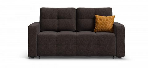 Диван Денди двухместный Рогожка Мальмо шоколад 1