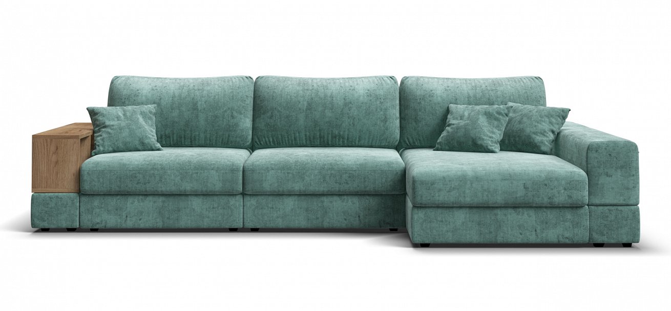 Угловой диван-кровать Босс Модуль ХЛ Шенилл Глосс минт