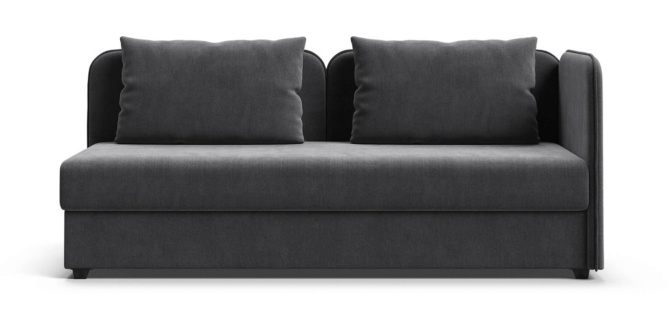 Тахта Ирис велюр Монолит серый