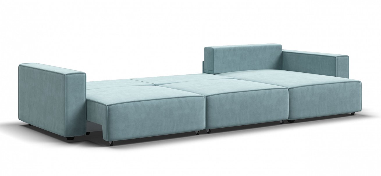 Угловой диван Босс Софт Модуль Макс велюр Монолит аква