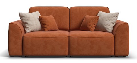 Диван Кинг Модуль велюр Алькантара оранж 1