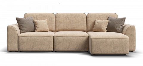 Угловой диван Кинг велюр Роял шампань 1