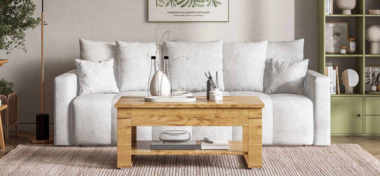 Диван Босс Тренд Шенилл Клауд серый