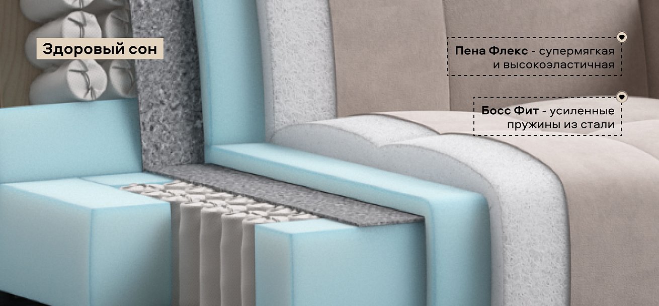 Босс Слип кресло-кроватьВелюр Монолит латте