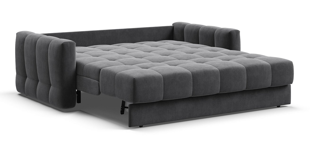 Диван Босс Слип 160 велюр Монолит серый