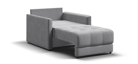 Босс Лофт кресло-кровать велюр Монолит сталь 3