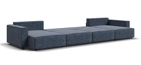 П-образный диван Босс Софт Модуль велюр Роял синий 3