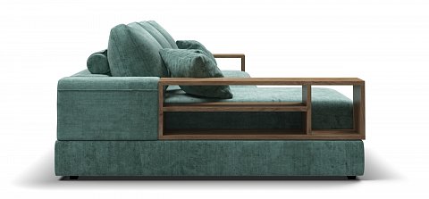 Угловой диван-кровать Босс Модуль ХЛ Шенилл Глосс минт 3