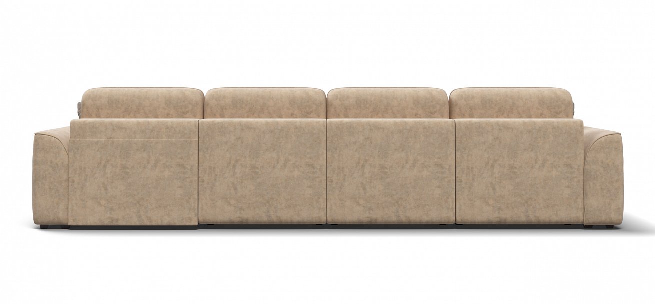 Угловой диван Кинг Модуль Макс велюр Роял шампань