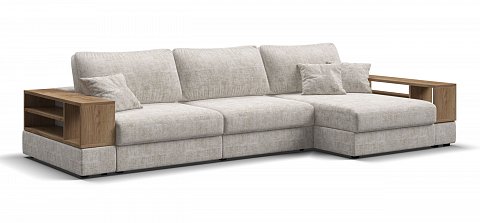 Угловой диван-кровать Босс Модуль ХЛ Шенилл Смарт кварц