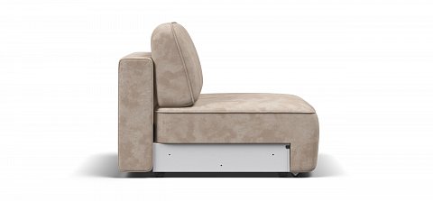 Кинг Модуль спальное место велюр Алькантара пепел 3