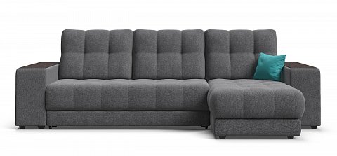 Угловой диван Босс ХЛ Рогожка Мальмо серый 1
