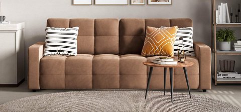 Диван Денди велюр Монолит мокко 2