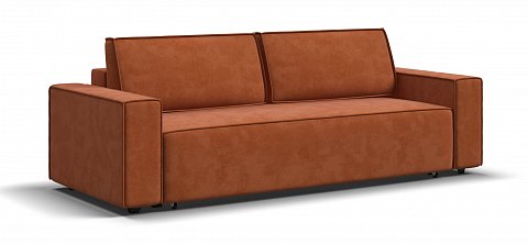 Диван Норд велюр Алькантара оранж