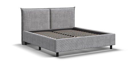 Лео Кровать 160*200 Вельвет Корд серый 3