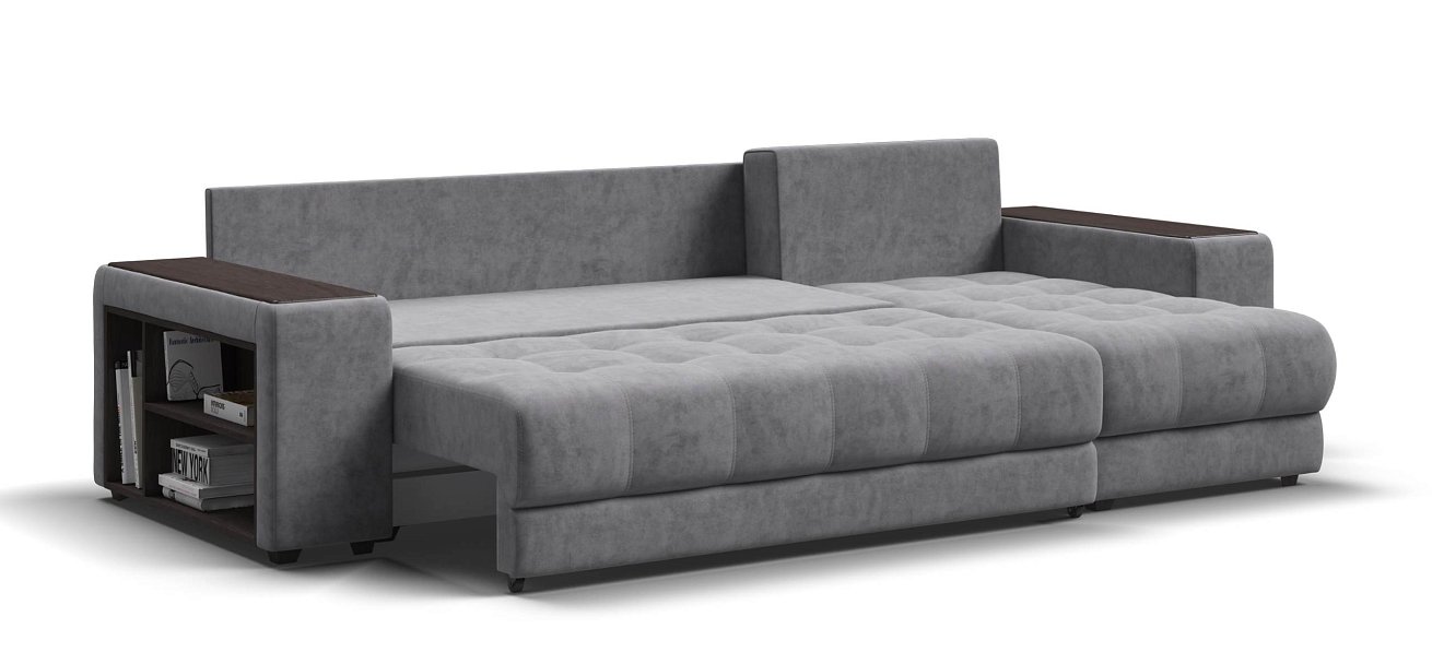 Угловой диван Босс ХЛ велюр Роял агат