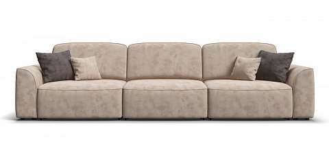 Диван Кинг Макс велюр Алькантара пепел 1