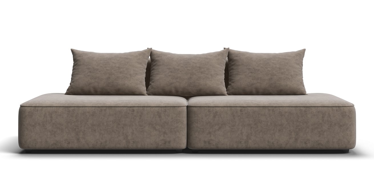 Диван Кинг Твин велюр Роял тауп