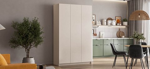 Идея 135 шкаф распашной 3Д Кашемир 2