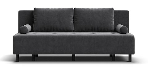 Диван Бостон Мини велюр Монолит серый 1