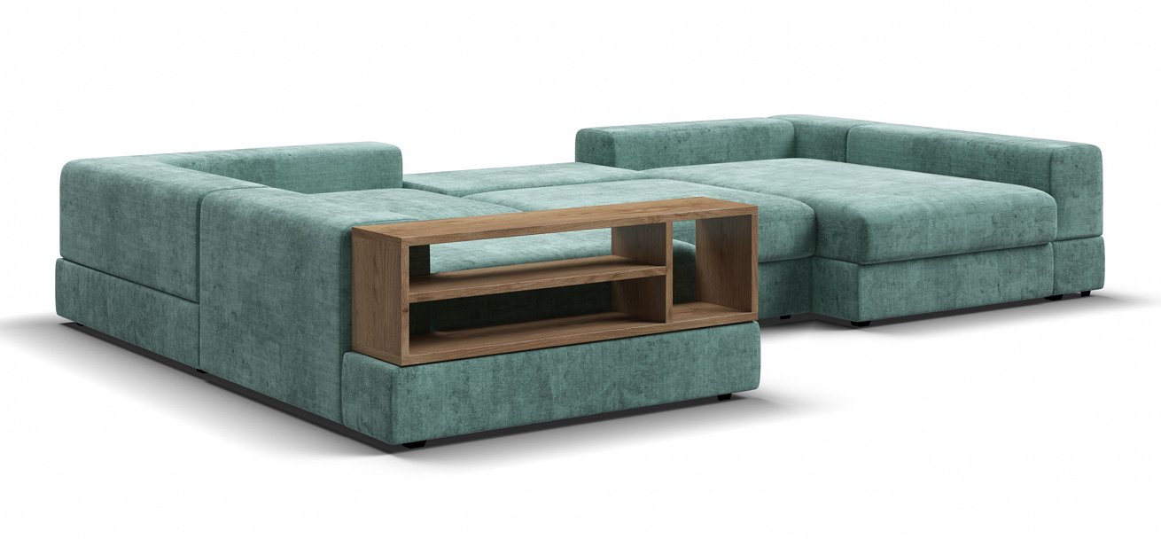 П-образный диван-кровать Босс Модуль Шенилл Глосс минт